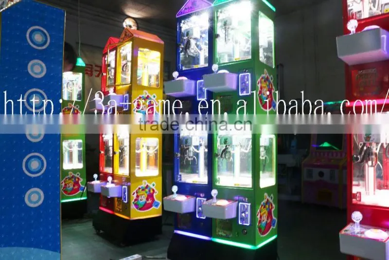 New Design Mini House 4 Parts of Claw Crane Machine Arcade Game for Gift Coin Selector Game