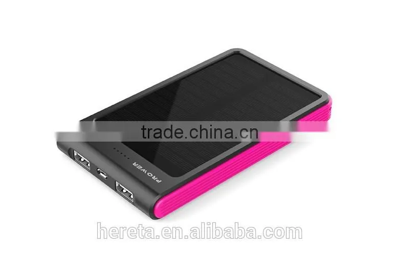 Newest product 8000mah solar power bank