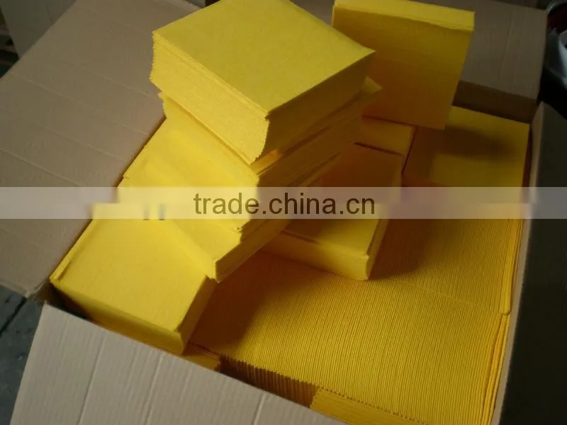 Needle punched nonwoven all purpose cleaning cloth