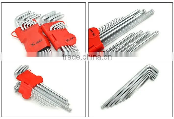 K-Master 9pcs crv wrench screwdriver hex key spanner set