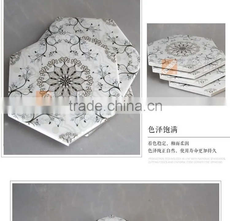 100*200*175mm Hexagon porcelain glazed tile ceramic kitchen bathroom tile
