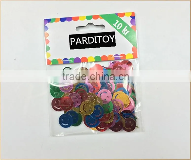 Craft metallic confetti custom confetti shape