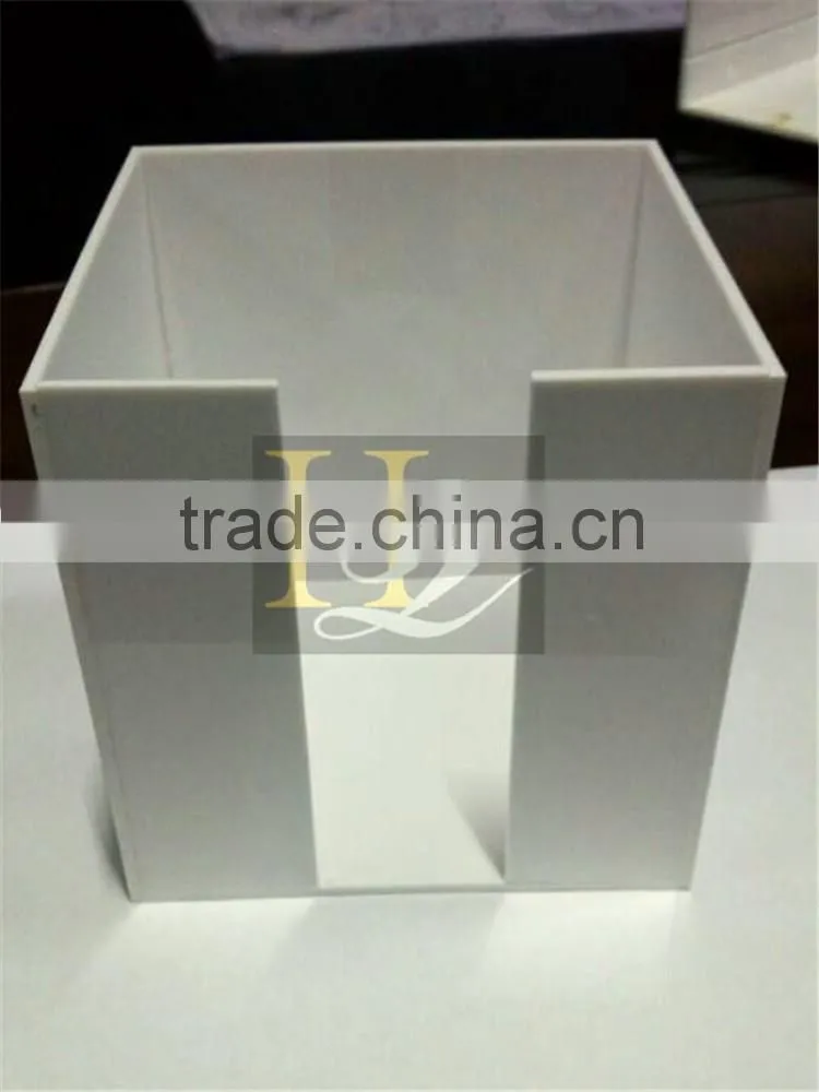 Best selling acrylic cube memo box notes paper holder
