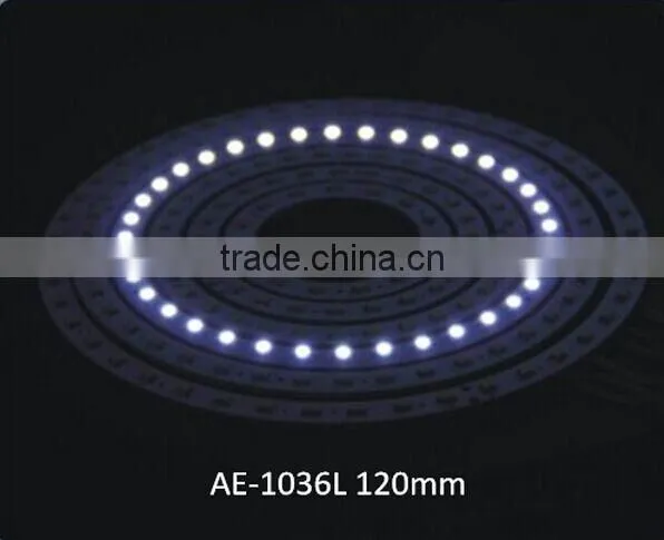 hot selling 120mm 36SMD 3528 color changing angel eyes LED headlights for auto lighting system