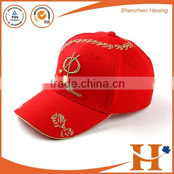 OEM 3D embroidery logo golf hats 100% cotton
