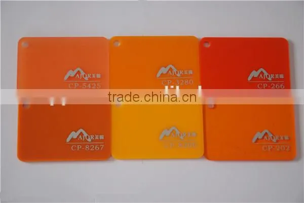 different color acrylic sheet building construction material