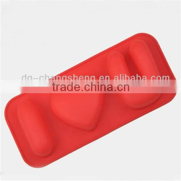 High quality yellow lovely silicone ice cream mold,fancy silicone ice cube tray