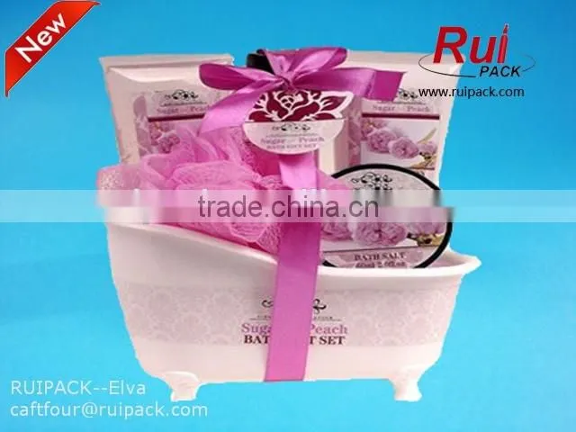 plastic mini bathtub container, plastic container for bathroom product