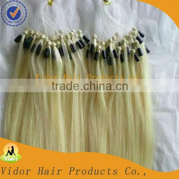 Hot Selling Grade Aaaa Wavy 100% Virgin Micro Loop Ring Russian Remy Hair Extensions
