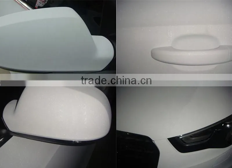 HQ Pearl White Car Wrap Film,Glitter White Car Wrap Vinyl Film,Brilliant Diamond Vinyl Car Wrap