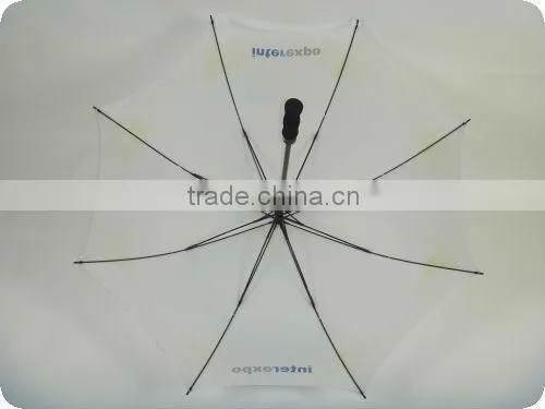 30" manual open 190T pongee solid white golf umbrella
