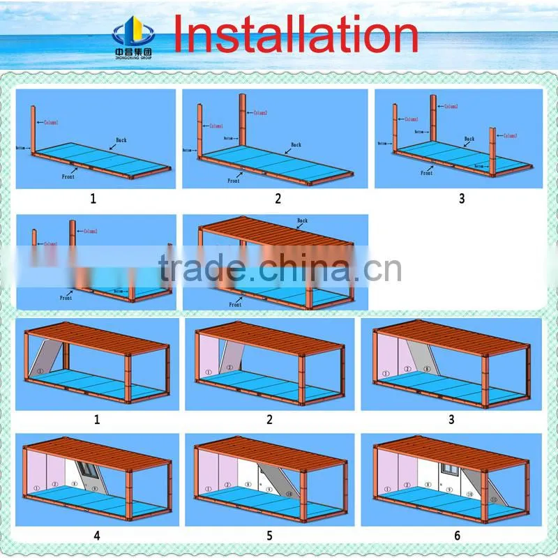 Modular prefab container houses/ prefab modern houses/ small prefab houses