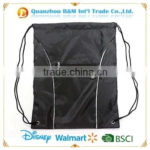 Sublimation Drawstring backpack GYM bag with front zipper pocket