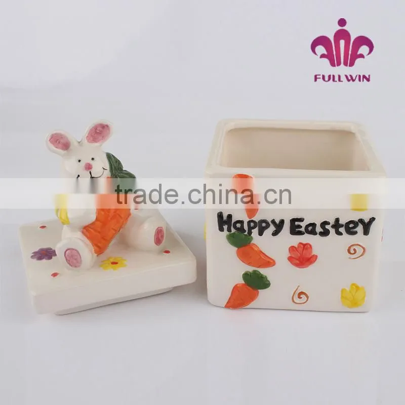 bunny canister for easter ceramic canister set