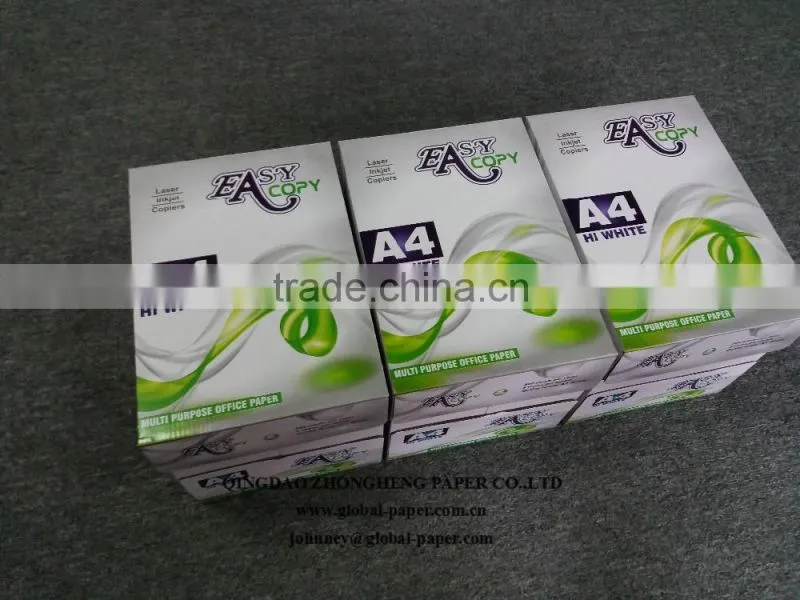 A4 size(210*297mm) Super White color copy paper-Top quality and best price