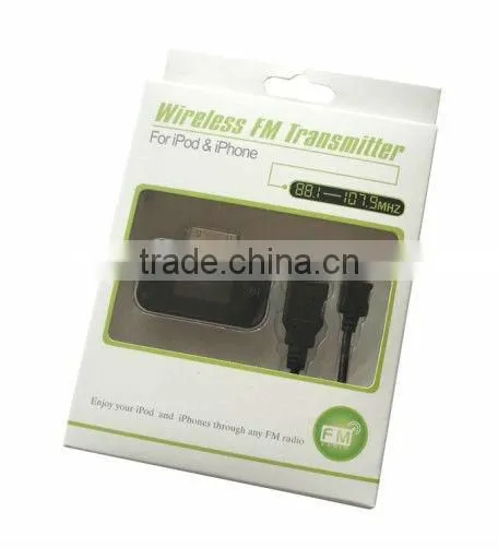 Slim and fashion designed FM Transmitter with screen for Ipod