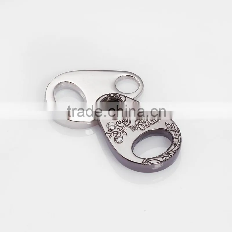 New zinc alloy and zinc metal zippers handbags purses zippers sliders