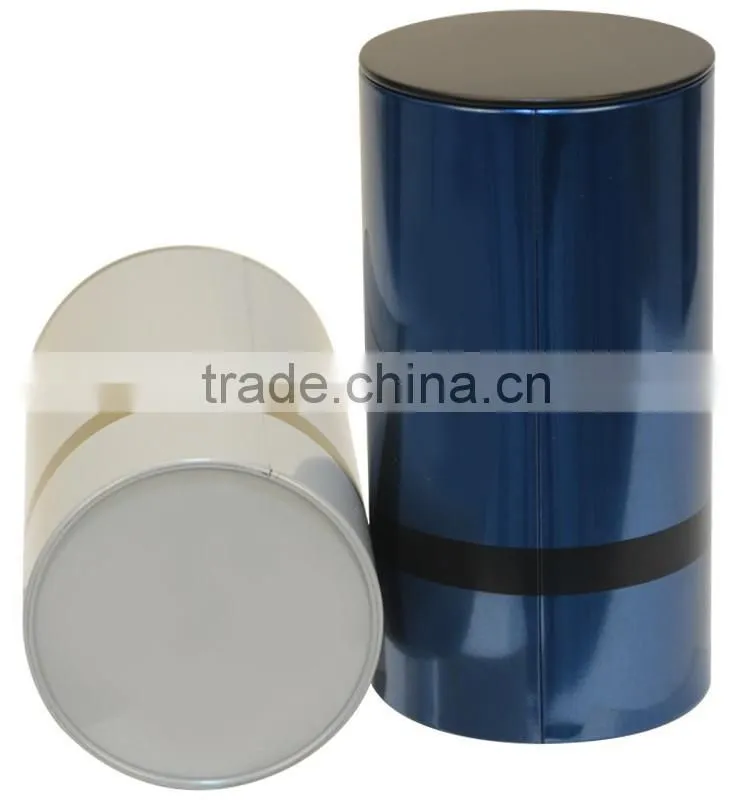 Customized printed tea tin packaging box with lid