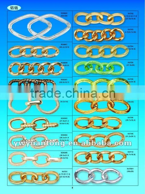 purple color ornament aluminum chain