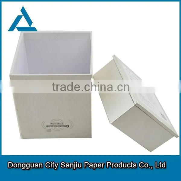 customized white gift box white box packaging white cardboard box with logo printed