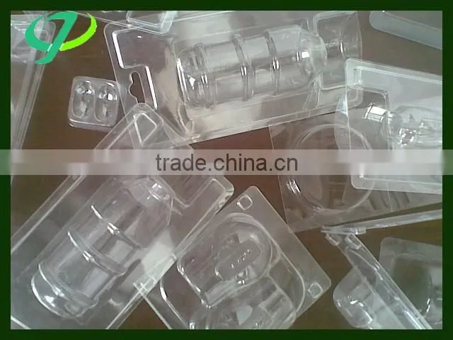 Slide plastic blister packaging