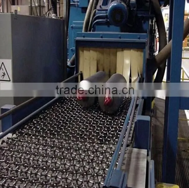 Wire mesh belt continuous shot blasting machines
