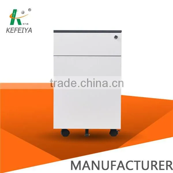 35kg load of each drawer 3 drawer metal mobile pedestal