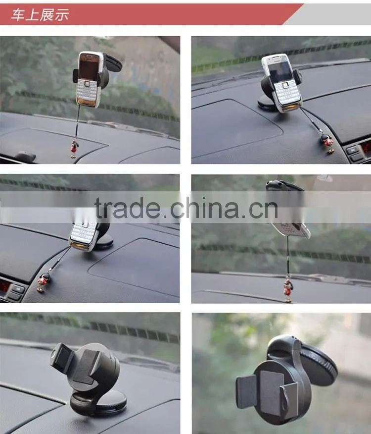 Mini Universal Mobile Phone In Car Windscreen Suction Mount Holder Cradle Stand 360 Degree Rotating Car Holder