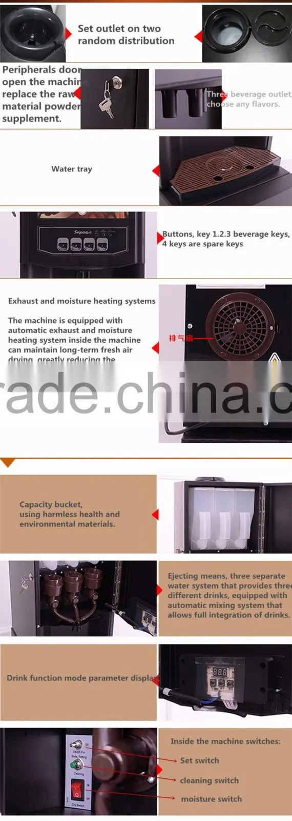 Economic coin operated coffee vending machine price