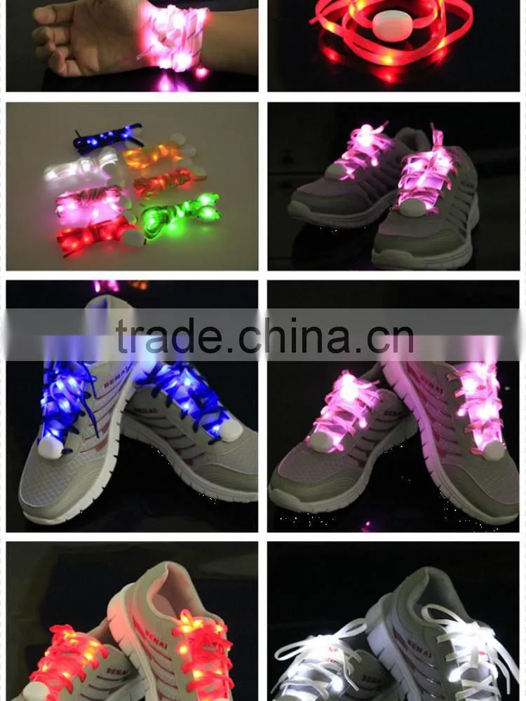LED Flashing shoelace, LED light shoe lace for night party