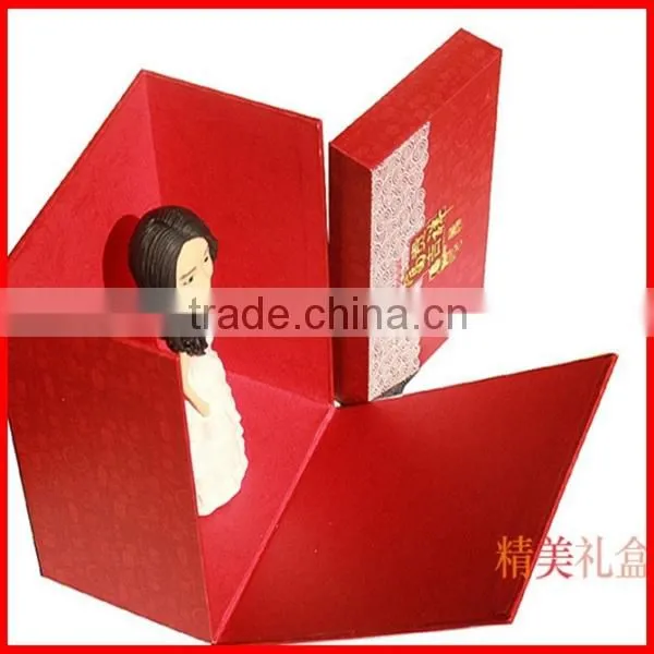 2014 Hot Custom Logo Cardboard Small Statue Gift Box