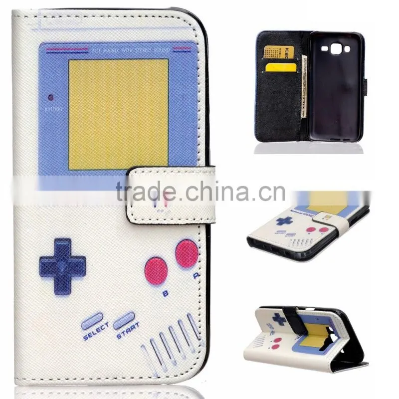 Fashion Lovely Color Printing Leather Wallet Case Cover For Samsung Galaxy J5