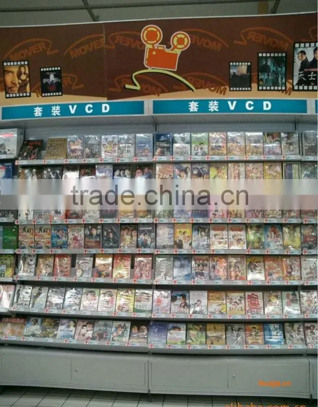 different disks display shelf