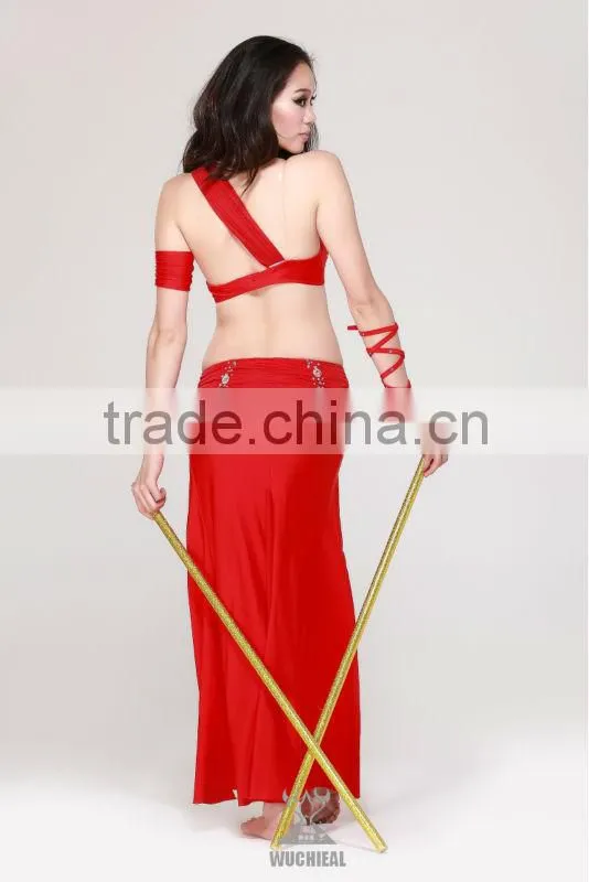 Carnival Party Dresses for Women, Belly Dancing Costumes, 2-pieces Bra&Skirt First-class Wear(QC2037)