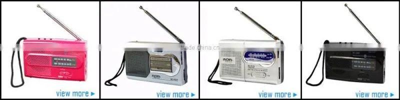 Fashion AM FM Receiver Rechargeable Radio World Radio Stations Built in Speaker BC288