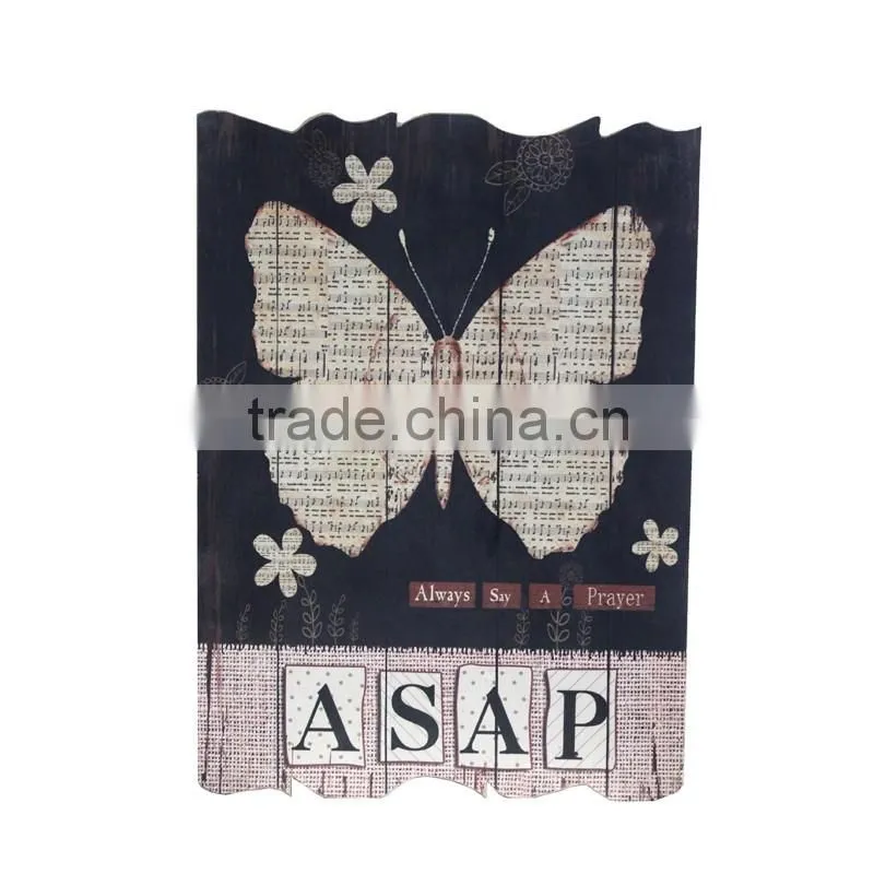 2016 Hot Selling Funny Animal Wooden Wall Printing