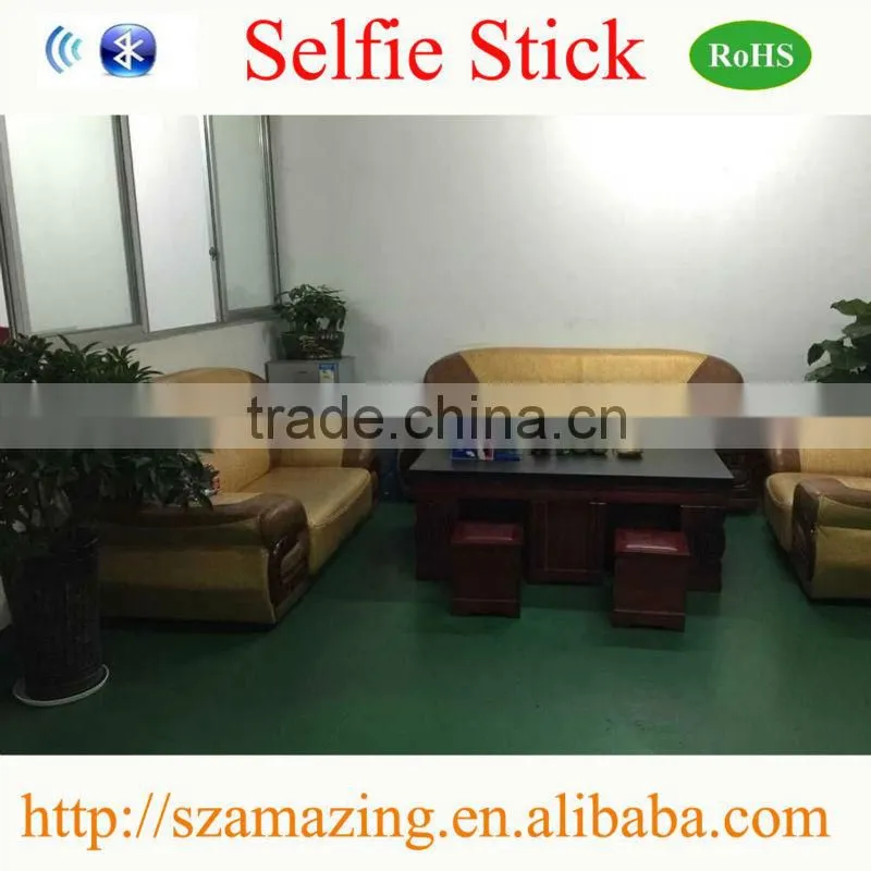 2015 Best Quality Factory Bluetooth Selfie Stick with bluetooth shutter button