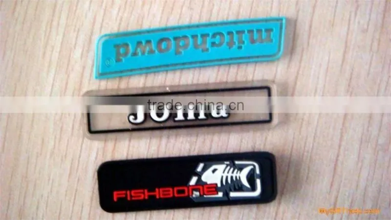 custom pvc rubber jeans patch