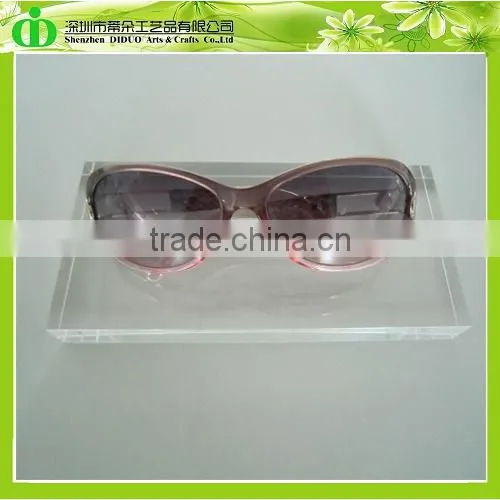 DDU-0011 ISO9001 Chinese Factory Wholesale SGS Test Crystal Clear Display Sunglasses