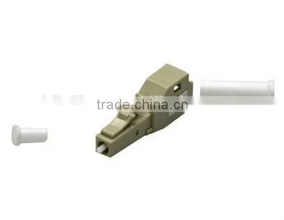 Bronze Sleeve FTTX fiber optic attenuator 6dbi LC Multimode for CATV Networks
