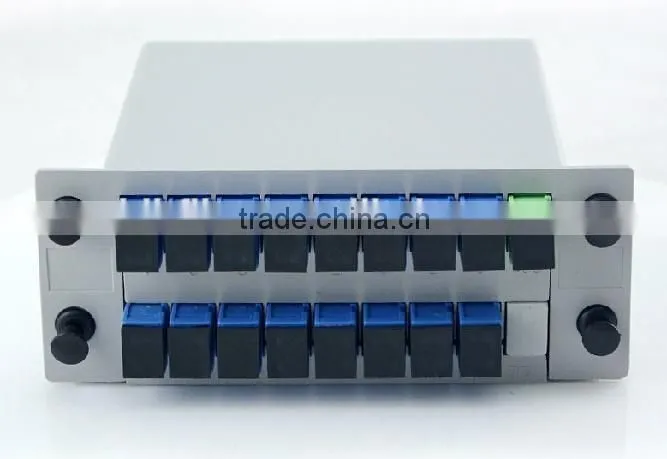 Hot sale optional SC upc 1*8 1*16 1*32 fiber optic splitter, insertion FTTH sc upc fiber optic splitter