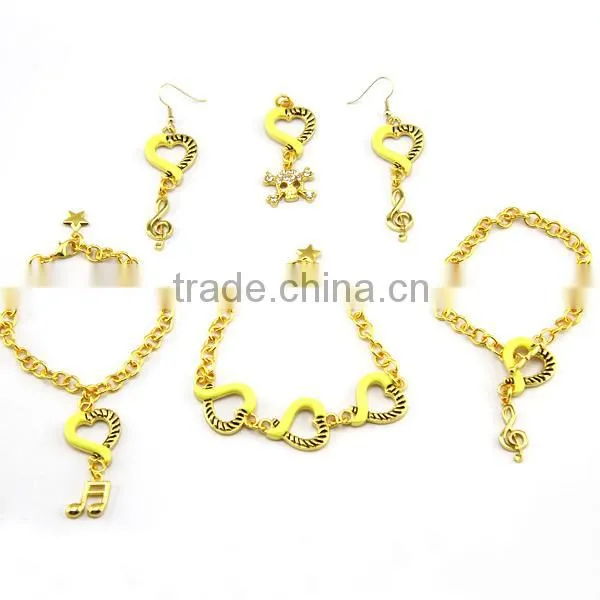 Real Gold Angel wings/Crystal Charms Bracelet, Copper Wire Bangles Wholesale