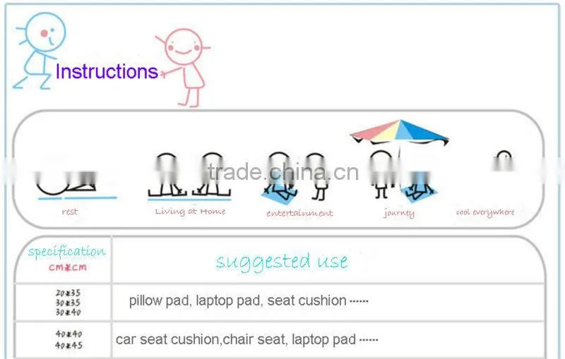 45*90cm Comfortable sofa cooling cushion