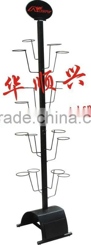 Fashionable ,firm and metal motorcycle helmet/hat/cap display rack with hook