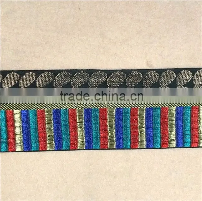 Custom Indian Embroidered Ribbon For Clothing