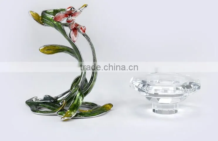 RORO Chanson orchid pewter craft gift candle holder