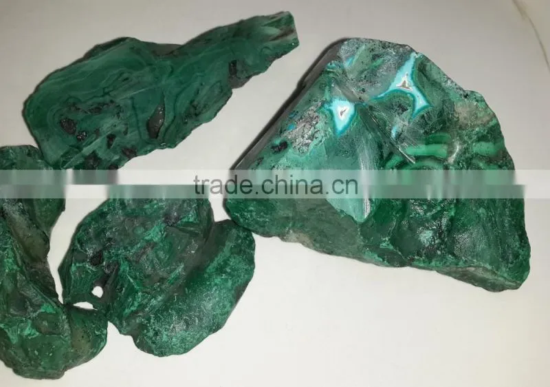 Natural Malachite Rough Gemstone Also Called Kidney Stone