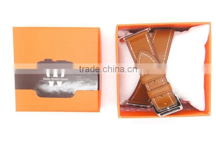 Beautiful and unique genuine leather watch hand band for iwatch