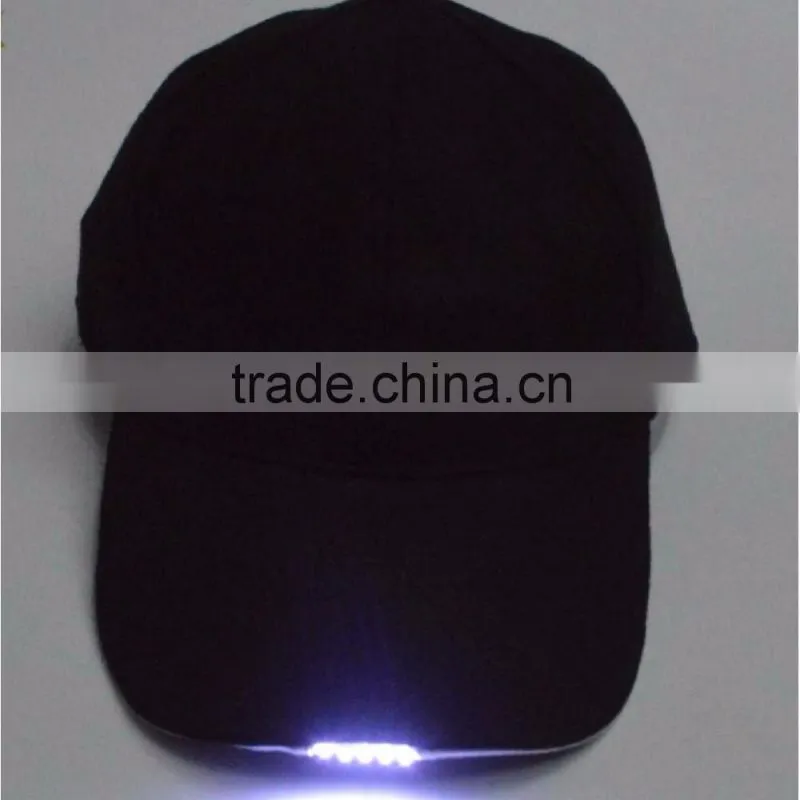 Hot Sale Dark See Different Led Flashing Baseball Caps With Built-in Led Light