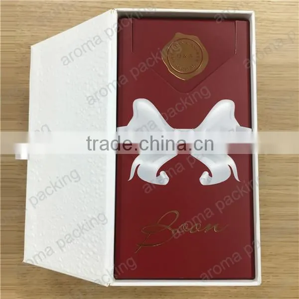 accept custom design luxury gold plating box for perfume, perfume bottle box wholesale